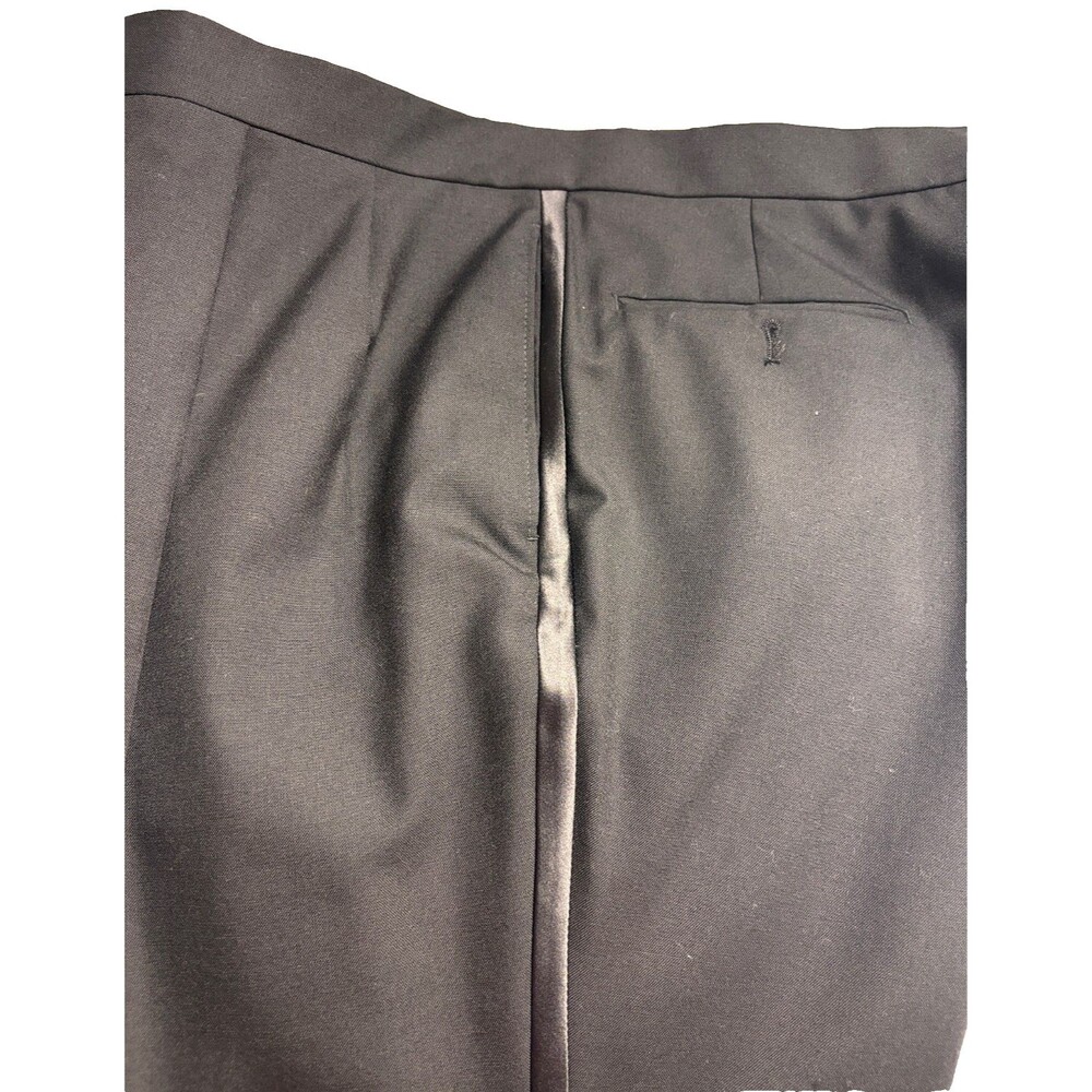 Jos. A. Bank Notch Lapel Tuxedo W/ Pants Black Tie Gala Ceremonial Tux 43R - Picture 13 of 16